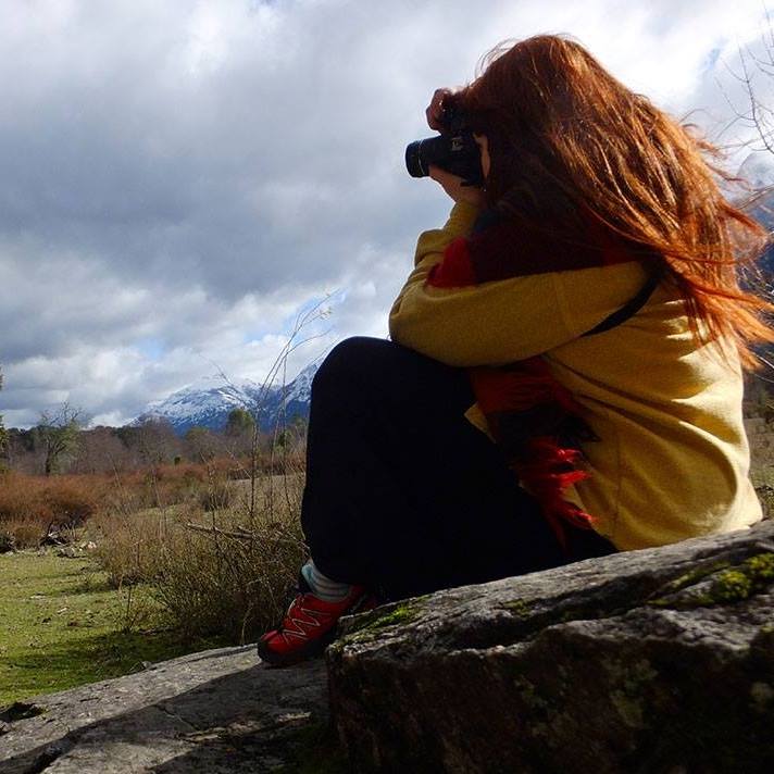 Julieta Steimberg en la Patagonia